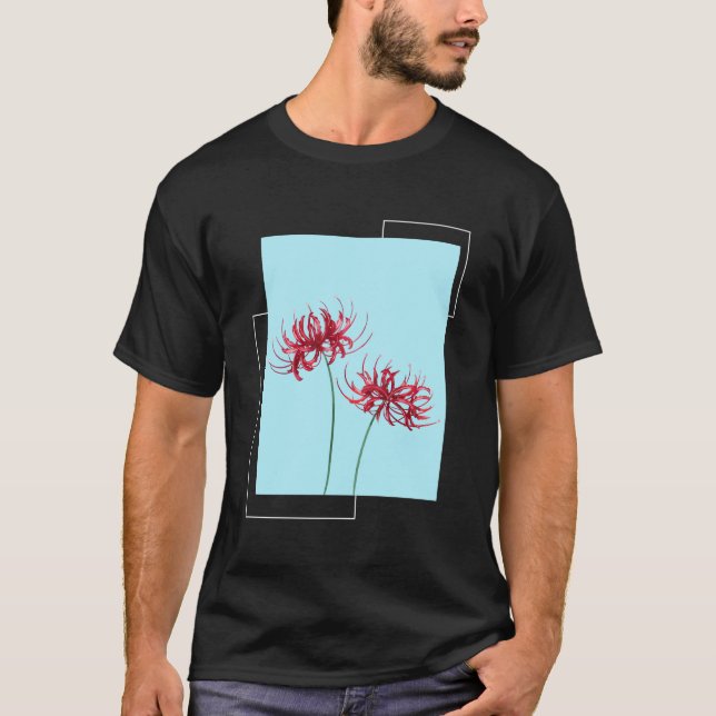 T-shirt Red Spider Lily Lycoris Recoil Anime Fanart (Devant)