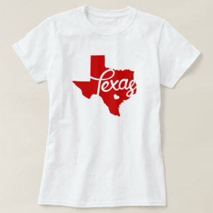 T-shirt Red Texas Heart