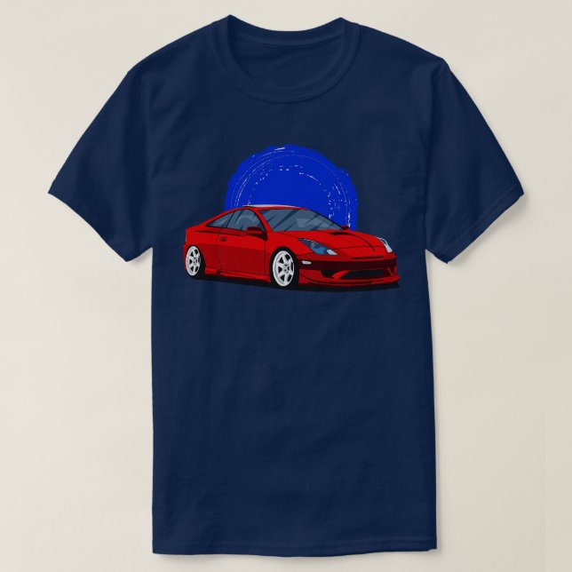 T-shirt Red Toyota Celica gts (Design devant)