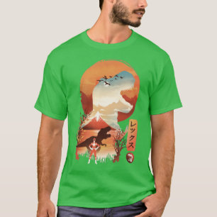 T-shirt Red Ukiyo e