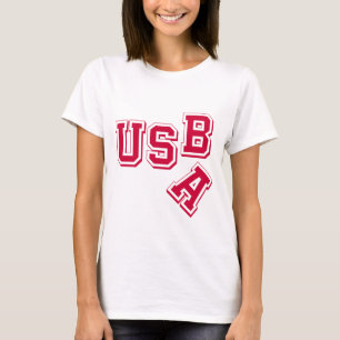 T-shirt Red USA-USB - Un empire déchiré - Style satirique
