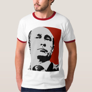 T-shirt Red Vladimir Poutine