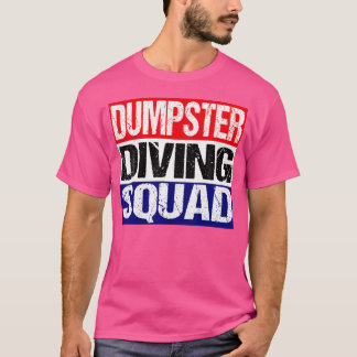 T-shirt Red White Blue Dumpster Divad Squad