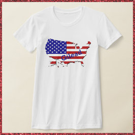 T-shirt Red White & Blue Handmaiden USA