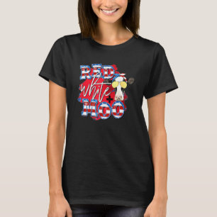 T-shirt Red White et Moo Patriotic Cow USA Drapeau 4 juill