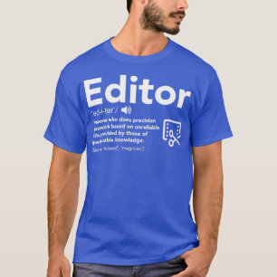 T-shirt Rédacteur Définition Drôle Cadeau Pour Rédacteur