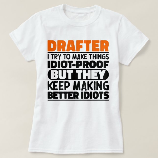 T-shirt Rédacteur J'Essaie De Rendre Les Choses Drôle Drôl (Design devant)
