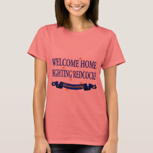 T-shirt Redcocks de combat à la maison bienvenu