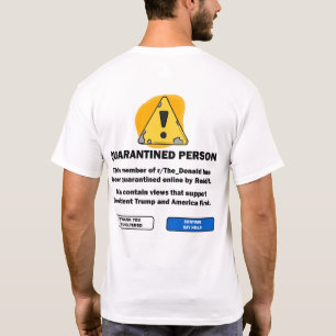 T-shirt Reddit la chemise de quarantaine de Donald
