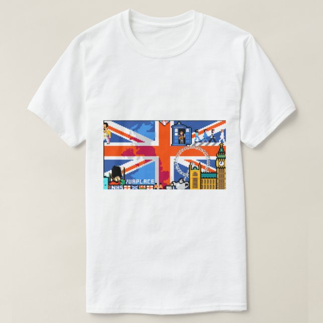 T-shirt Reddit R place England Drapeau (Design devant)
