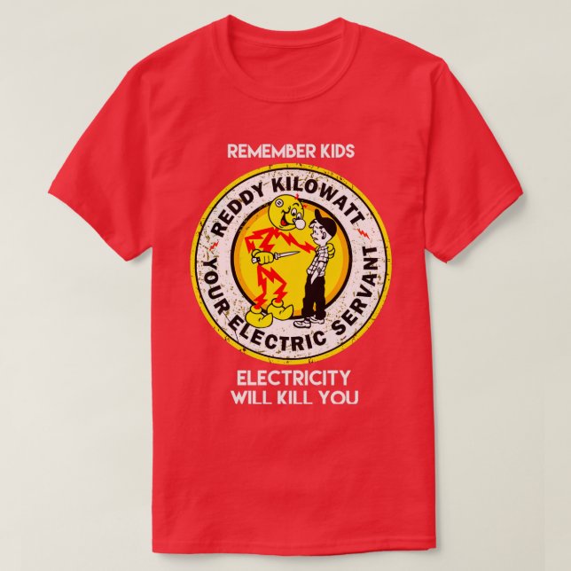 T-shirt reddys se souviennent que les enfants l'électricit (Design devant)