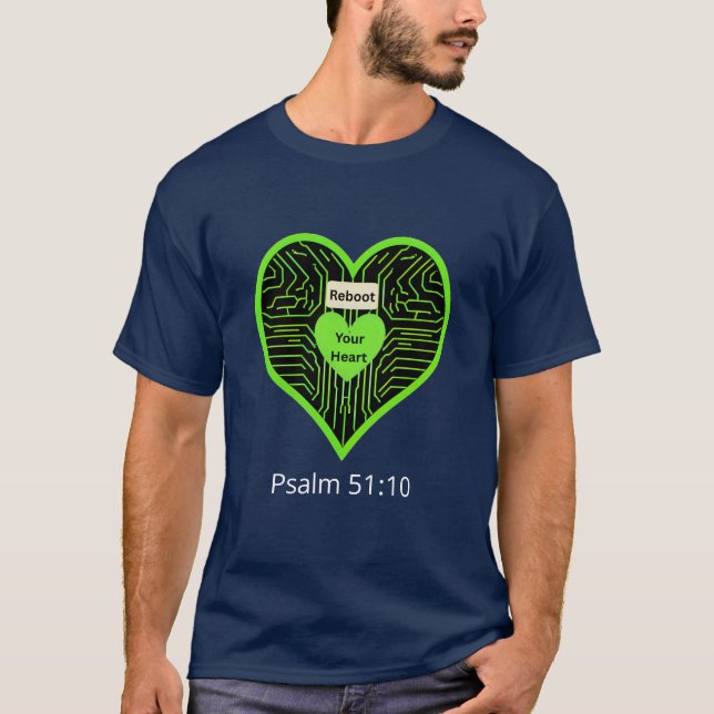 T-shirt Redémarrez votre coeur (Devant)