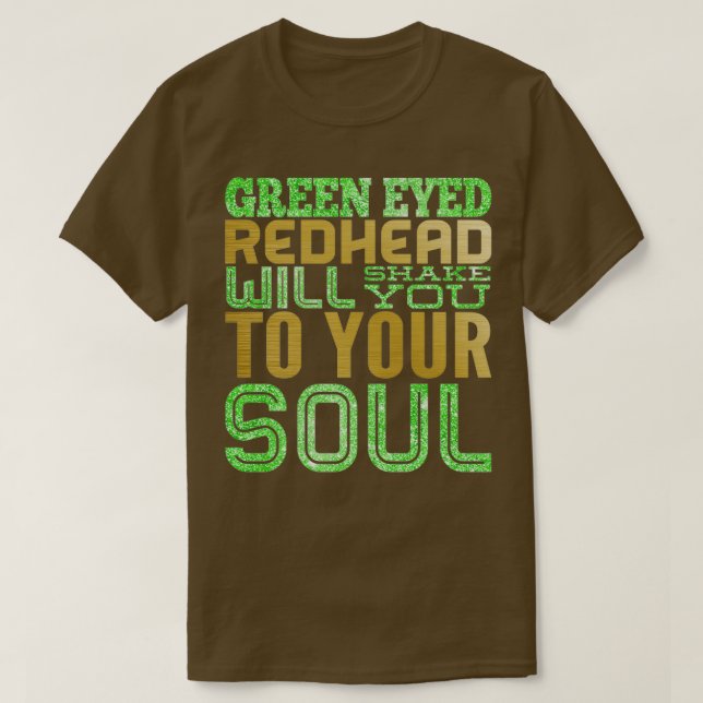 T-SHIRT REDHEAD À YEUX VERT (Design devant)