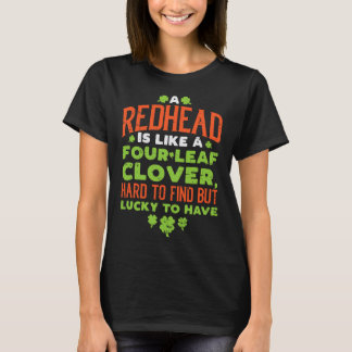 T-shirt Redhead Lucky Clover Ginger Funny Ginger St Patric