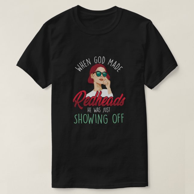 T-shirt Redheads Femmes Red Hair Ginger Freckles Gi (Design devant)