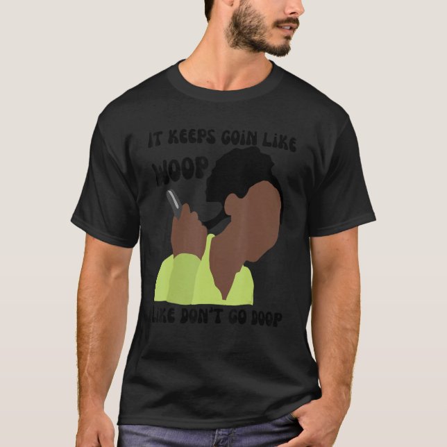 T-shirt redresseur de cheveux fille vidéo mème pourquoi il (Devant)