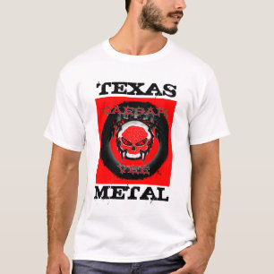 T-SHIRT REDSKULLZAZ, LE TEXAS, MÉTAL