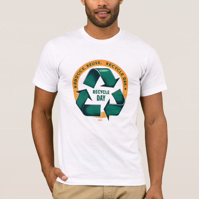 T-shirt Reduce Reuse Recycle Eco Tee (Devant)