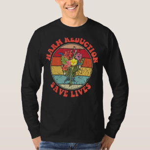 T-shirt Réduction des dommages sauve des vies Floral Vibe