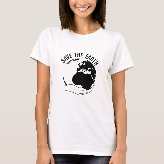 T-shirt Réduire la réutilisation recycler sauver la terre (Devant)