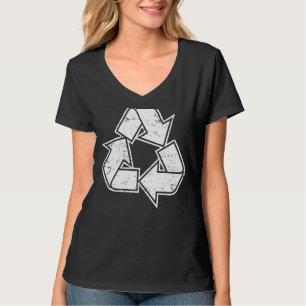 T-shirt Réduire la réutilisation Symbole de recyclage des