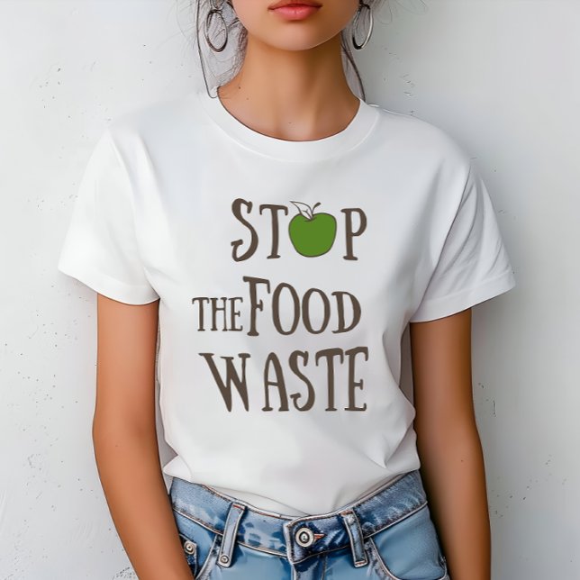 T-shirt Réduire le recyclage des déchets alimentaires écol (Créateur téléchargé)
