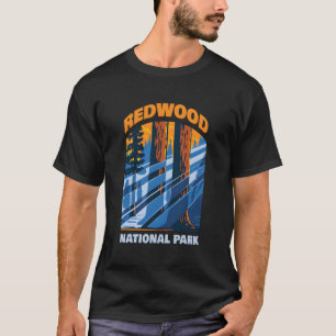 T-shirt Redwood Us National Park California Cadeau