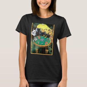 T-shirt Reefer Kitties Jouer Poker Pour Feline Poker Re