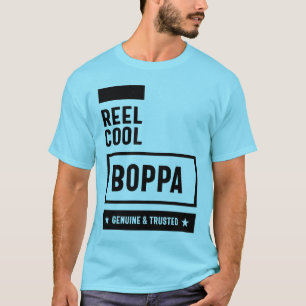 T-shirt Reel Cool Boppa Grandpa Fête des pères Cadeau
