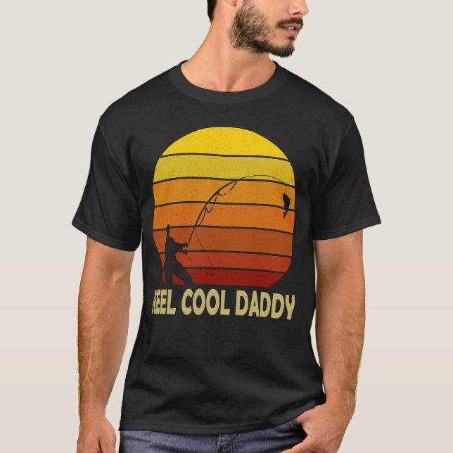 T-shirt Reel Cool Daddy Chemise Fête des pères de pêche (Devant)