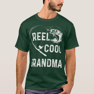 T-shirt Reel Cool Grand-mère Pêcheur Louveur Cadeau Pour L