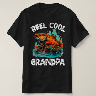 T-shirt Reel Cool Grandpa Mens Funky Fishing