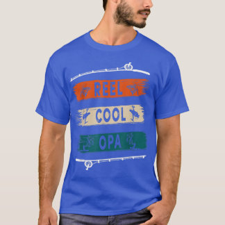 T-shirt Reel Cool Opa Pêcheur Funny Pêche Tee