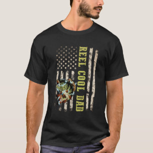 T-shirt Reel Cool Papa Chemise Pêche Cadeau 4 juillet Fath