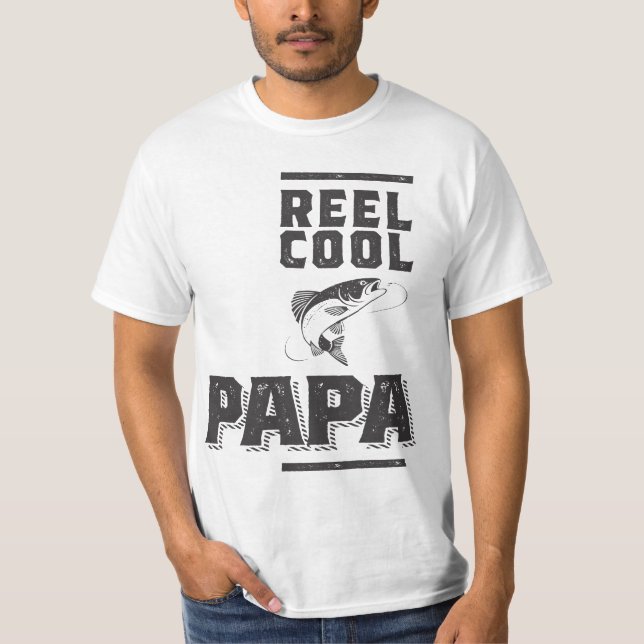 T-shirt Reel Cool Papa - Fête des pères Cadeau (Devant)