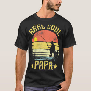 T-shirt Reel Cool Papa Fête des pères de pêche papa