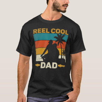 T-shirt Reel Cool Papa Fisherman Daddy Fête des pères Fish