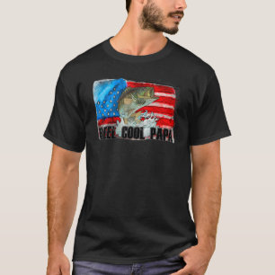 T-shirt Reel Cool Papa grand-père Pêcher Sport Pères