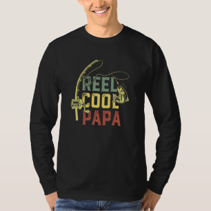 T-shirt Reel Cool Papa Pêche Amusants Père Day Pêcheurs