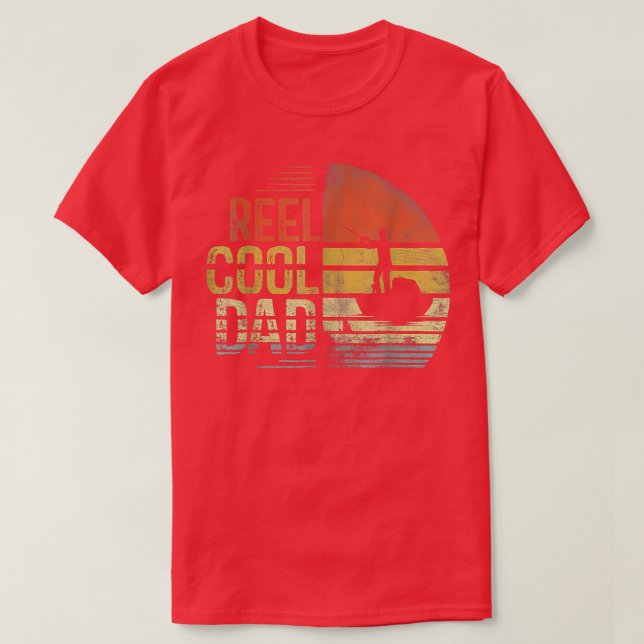 T-shirt Reel Cool Papa Pêcheur Papa Père Père Jour Cadeaux (Design devant)