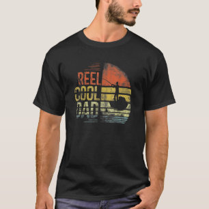 T-shirt Reel Cool Papa Pêcheur Papa Père Père Jour Pêche