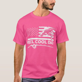 T-shirt Reel Cool Papa Pêcheur Pêcheur Pêche 