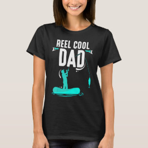 T-shirt Reel Cool Papa Pêcheur Pêcheur Pêcheur Pêche Fishe