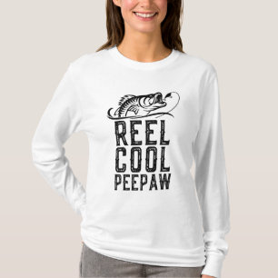 T-shirt Reel Cool Peepaw Pêche Funny Grand-père Cadeau Chr