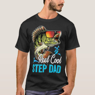 T-shirt Reel Cool Step Papa Fisherman Daddy Fête des pères
