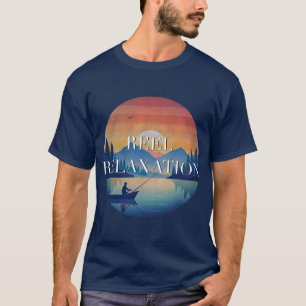 T-shirt Reel Relaxation, Pêche, Pêcheur Thème Design