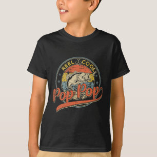 T-shirt Reel Rétro Cool Pop Pop Pêche Fête des Pères 