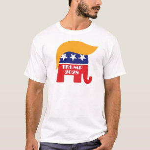 T-shirt Réélire le président Trump 2028 3e mandat