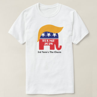 T-shirt Réélire le président Trump 2028 3e mandat, le char