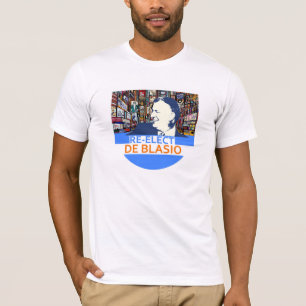 T-shirt Réélisez Bill de Blasio
